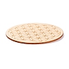 Basswood Carved Round Cup Mats DJEW-M006-02-3
