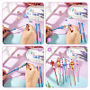 4Pcs DIY Alloy Beadable Crochet Hooks AJEW-TA0003-50B-4