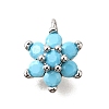 Brass Micro Pave Cubic Zirconia Pendants KK-D356-01B-P-1