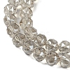 Transparent Electroplate Glass Beads Strands EGLA-N002-34C-M01-4