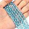 Electroplate Glass Beads Strands LS-GC6X9MMC20Y-AB-5