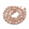 Natural Sunstone Beads Strands X-G-S332-6mm-008-3