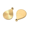 304 Stainless Steel Pendants STAS-C167-08H-G-2