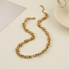 304 Stainless Steel Chain Necklaces for Women SA-CBA4051-08G-1