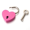 Alloy Padlock Mini Lock with Key AJEW-WH0171-19C-2