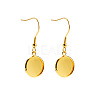 Stainless Steel Dangle Earrings EJEW-P001-A01-G-1