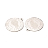 Non-Tarnish 304 Stainless Steel Pendants STAS-A074-03D-P-3