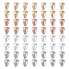 80Pcs 4 Colors 304 Stainless Steel Snap on Bails STAS-SC0005-58-1