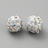 Handmade Polymer Clay Rhinestone Beads CLAY-WH0011-08L-1