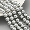 Glass Pearl Beads Strands HY-G002-01E-04-2