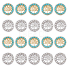 DICOSMETIC 50Pcs 2 Style Alloy Slide Charms FIND-DC0003-59-1