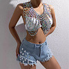 Full Clear AB Acrylic Rhinestone Teardrop Sexy Body Chains for Night Club FS-WG03C9C-01-3