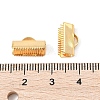 SHEGRACE Brass Ribbon Crimp Ends XGR0061G-60G-3