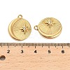 304 Stainless Steel Crystal Rhinestone Pendant STAS-U047-25G-3