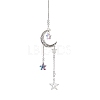 Alloy Moon/Star Pendant Decorations HJEW-TA00107-1
