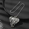 Elephant Tibetan Style Alloy Ceiling Fan Pull Chain Extenders FIND-JF00113-2