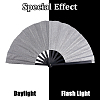 Glitter Plastic & Oxford Cloth Fan with Fan Bags AJEW-WH20022-89C-6
