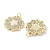 Brass Micro Pave Clear Cubic Zirconia Pendants KK-L213-020G-2