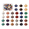 Yilisi 30Pcs 15 Colors Natural Gemstone Charms G-YS0001-01-17