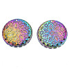 Rainbow Color Alloy Pendants PALLOY-N156-152-NR-2