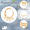 10 Pair Brass Leverback Earring Findings KK-BC0013-27-4