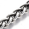 Men's Alloy Wheat Chain Bracelets X-BJEW-T014-07AS-3