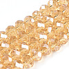 Electroplate Glass Beads Strands EGLA-A034-T4mm-A30-1