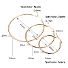 304 Stainless Steel Hoop Earrings EJEW-PH0002-02-3