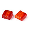 Handmade Silver Foil Lampwork Beads FOIL-S006-12x12mm-01-3