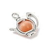 Alloy Cat Eye Pendants PALLOY-JF04105-4