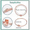 6Pcs Brass European Style Bracelet Making PPJ-SC0001-01A-2