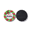 Christmas Style Printed Acrylic Cabochons MACR-O045-01C-2