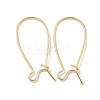 Brass Hoop Earring Findings KK-H503-24G-1