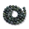 Natural Moss Agate Beads Strands X-G-I199-06-8mm-2