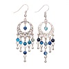 Trendy Dangling Gemstone Earrings EJEW-JE01234-2