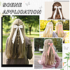 Big Bowknot Polyester Alligator Hair Clips AJEW-CP0008-42B-01-6