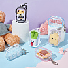 6Pcs 6 Colors Portable Travel Transparent Plastic Zipper Bags with Alloy Clasps ABAG-GA0001-29A-5