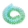 Transparent Painted Glass Beads Strands DGLA-A034-T6mm-A17-5