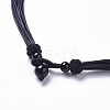 Adjustable Waxed Cord Necklace Making MAK-L027-B02-3