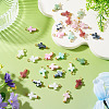 105Pcs 7 Colors Acrylic Imitation Gemstone Pendants FIND-TA0009-34G-5