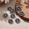 Platinum Plated Alloy Charms X-ENAM-S118-02I-P-5