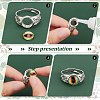 12Pcs 2 Style Adjustable Brass Ring Shanks KK-HY0001-87-4