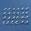 2 Pairs Alloy Stud Earrings for Women EJEW-FS0001-27K-10