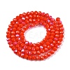 Electroplate Opaque Solid Color Glass Beads Strands EGLA-A044-P6mm-L03-2
