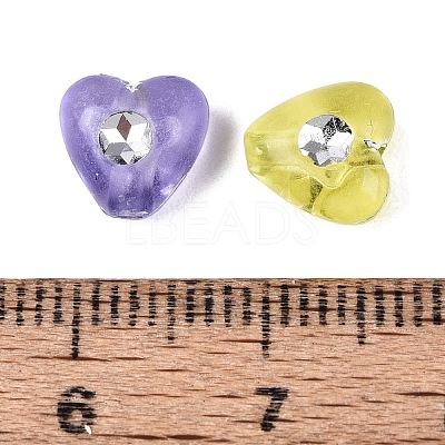 Plastic Heart Beads KY-Q002-02-1