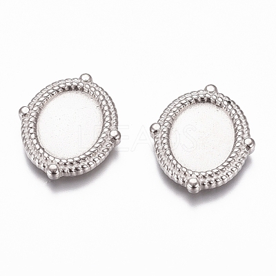 Non-Tarnish 304 Stainless Steel Cabochon Settings STAS-G218-16P-1