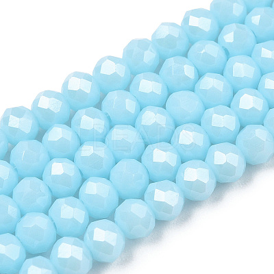 Electroplate Glass Beads Strands EGLA-A034-P3mm-A04-1