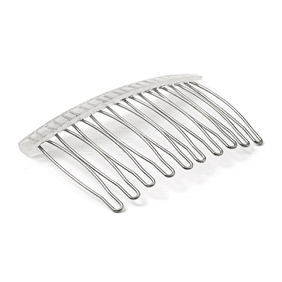 304 Stainless Steel & Plastic Hair Comb Findings MAK-K021-07B-P-1