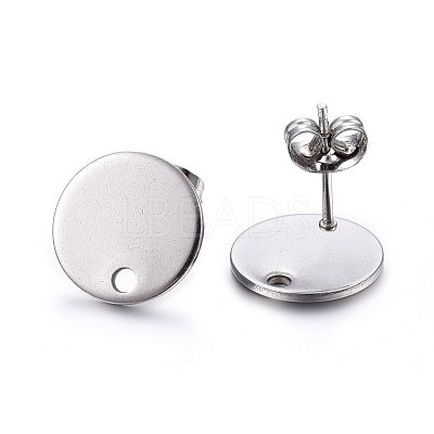 Non-Tarnish 304 Stainless Steel Stud Earring Findings X-STAS-K184-01-03P-1