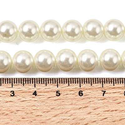 Eco-Friendly Dyed Glass Pearl Round Beads Strands HY-A002-10mm-RB011-1